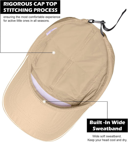 Cooling Breathable Mesh Sports Cap Lightweight Quick Dry Run Hat with Reflective Trim for Men Women Outdoor UPF 50+ Sun Hats