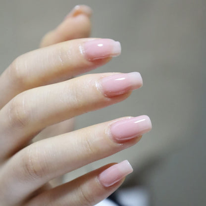 Gel Nail Polish 15Ml,Jelly Sheer Clear Natural Nude Pink Gel Polish Varnish Nail Art Manicure Soak off LED Uv(Milky Nude) #330