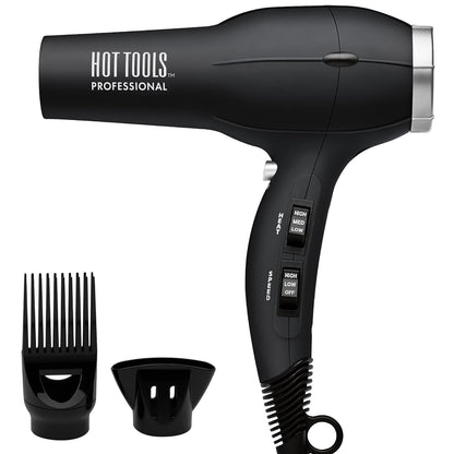 Pro Artist 1875W Turbo Ionic Dryer | Smooth, Frizz Free Blowouts (Black) - WORLD TIME VISITS