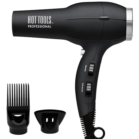 Pro Artist 1875W Turbo Ionic Dryer | Smooth, Frizz Free Blowouts (Black) - WORLD TIME VISITS
