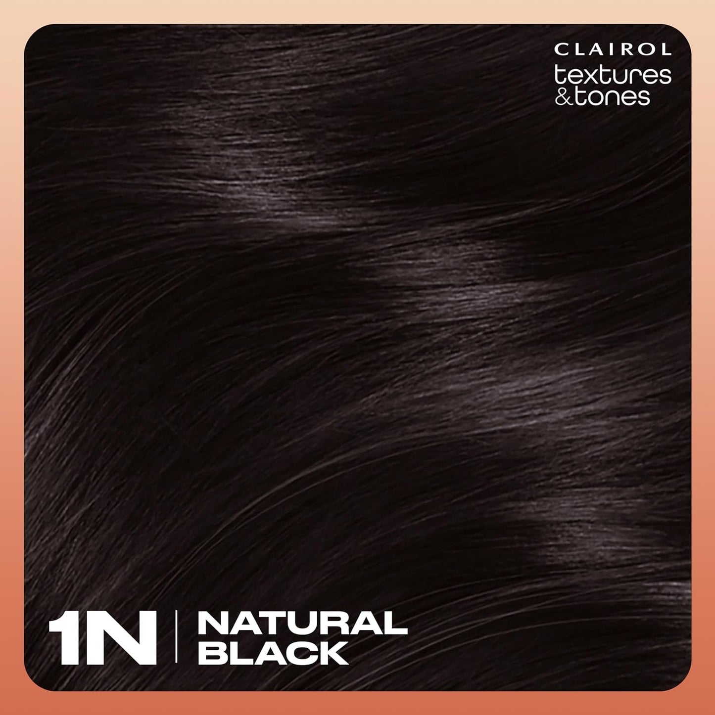 Textures & Tones Permanent Hair Dye, 1N Natural Black Hair Color, Pack of 1