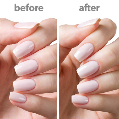 "In a Rush Fast Dry Top Coat Nail Polish with High Glossy Shine. This Clear Nail Polish Features a UV Inhibitor to Resist Yellowing and Comes in a 0.45 Fl Oz Bottle