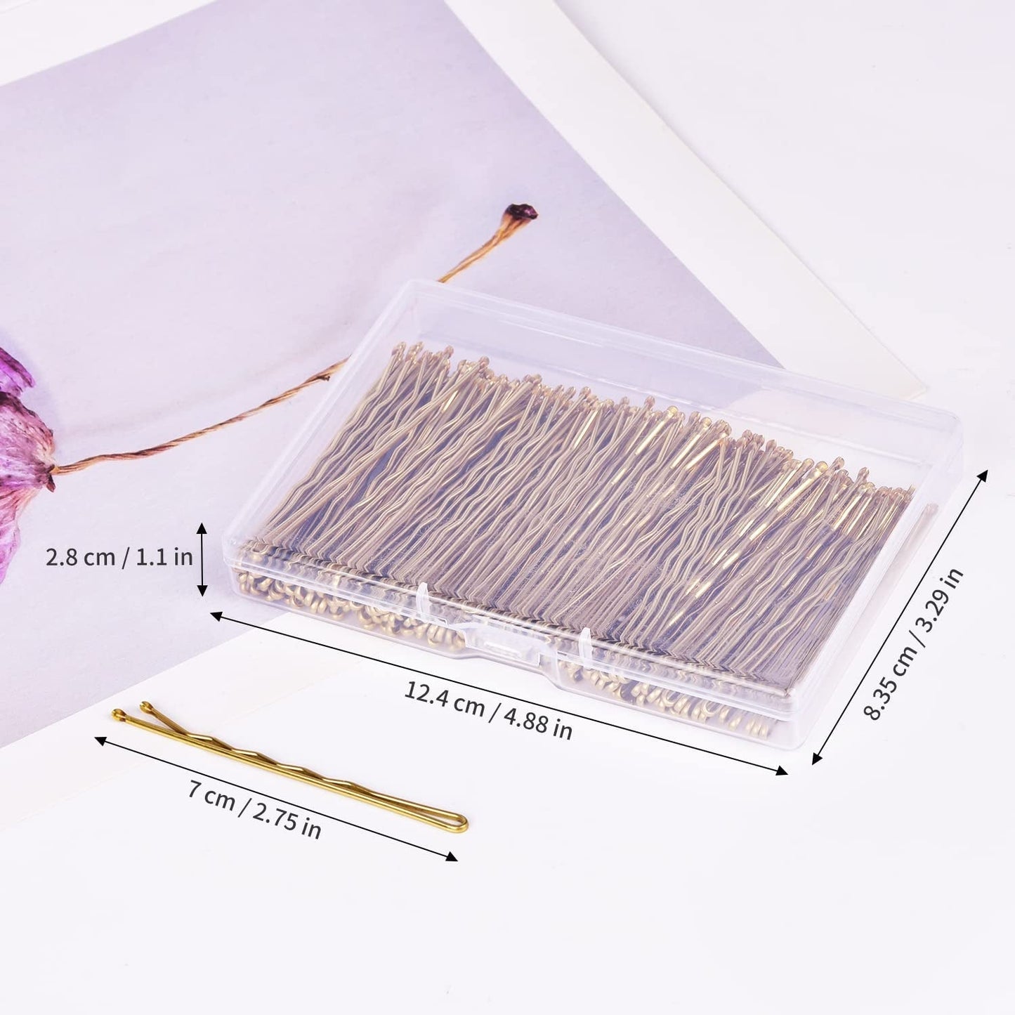 2.75"Long Bobby Pins for Thick Hair, 120PCS Large Bobby Pins Blonde for Women Girls with Box