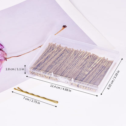 2.75"Long Bobby Pins for Thick Hair, 120PCS Large Bobby Pins Blonde for Women Girls with Box
