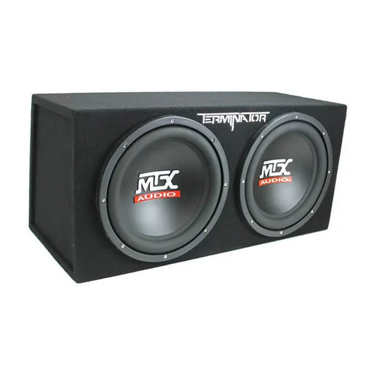 MTX 12-Inch 1200-Watt Car Audio Dual Loaded Subwoofer Box Enclosure (Open Box) - WORLD TIME VISITS