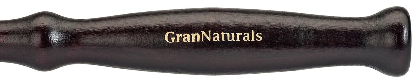 Round Styling Hair Brush - 1.75 Inch Diameter - Boar + Nylon Bristles for Blow Drying, Curling, and Styling Hair - Natural Wooden Handle for Women and Men