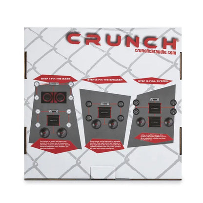 Crunch 2 Channel 1000 Watt Amp A/B Class Car Audio Stereo Amplifier (2 Pack)