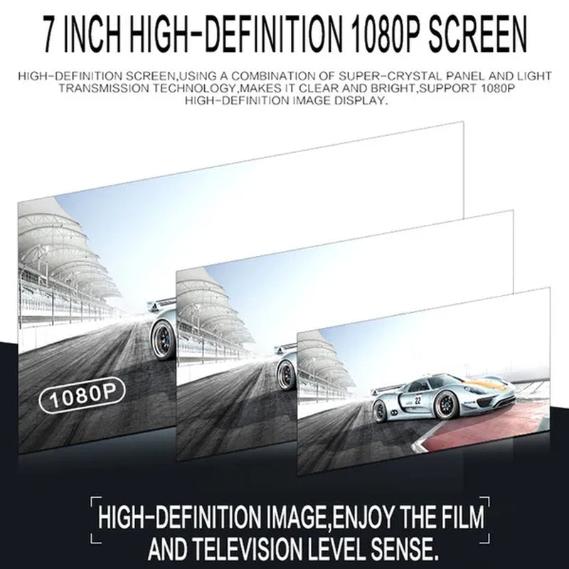 Amprime 2 Din Car Radio 7" LCD Touch Screen Autoradio 7018B Multimedia Player Bluetooth Car Stereo Radio Support Mirror-Link Rear View Camera
