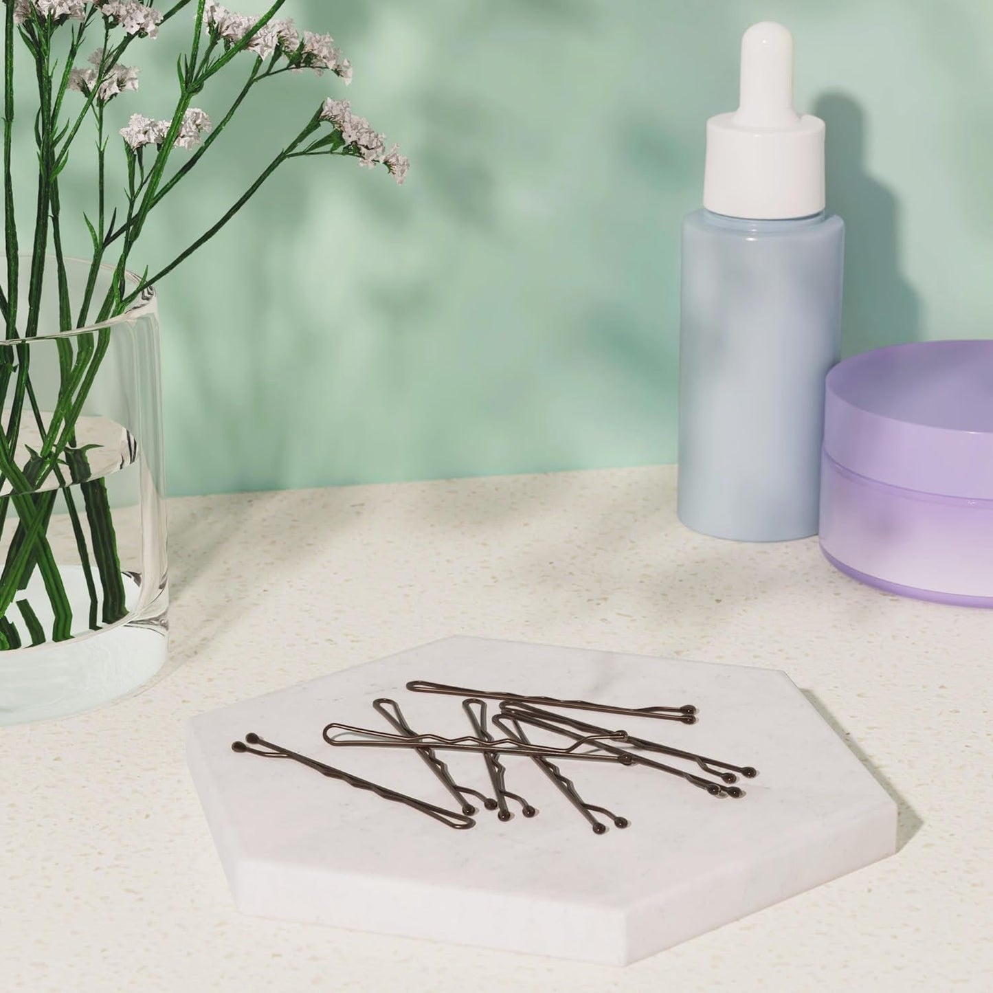 Bobby Pins, Browth Hair Pins for All Hair Types, 48 Count