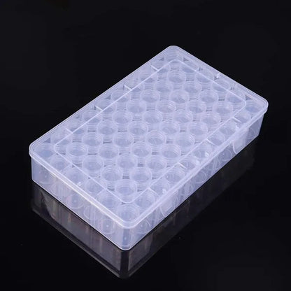 60/24 Grids 5D Diamond Painting Box Storage Containers Diamond Art DIY Accessories with Label Stickers for Beads Crafts