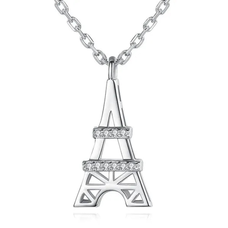 Eiffel Tower Pendant Neckalce for Women Daily Causal Necklace Jewelry Gift - WORLD TIME VISITS