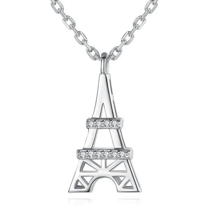Eiffel Tower Pendant Neckalce for Women Daily Causal Necklace Jewelry Gift - WORLD TIME VISITS