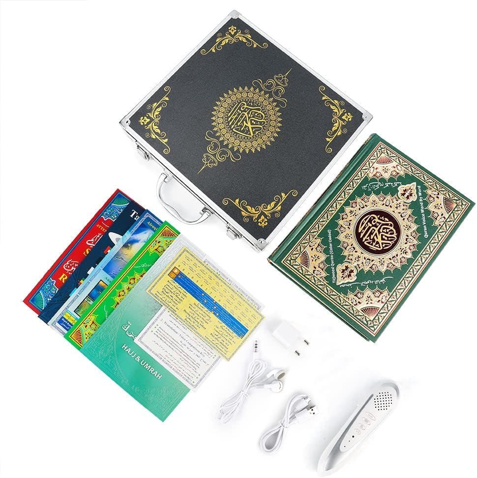 Electronic Foreign Language Translators - Quran Pen Reader, Reading Pen for Kids, Arabic Books for Kids - Quran Recitation, Language Translator Pen - Small Quran Player with Arabic and English - WORLD TIME VISITS