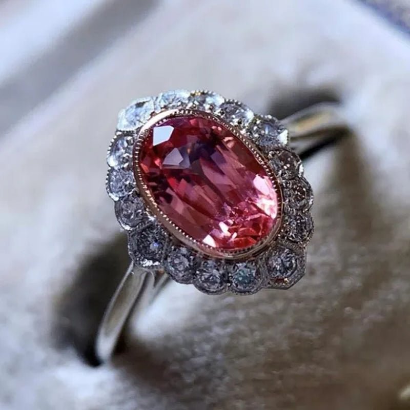 Elegant Beautiful Woman Fashion Classic Ruby Jewelry Exquisite Ring Noble Princess Proposal Engagement Wedding Ring Anniversary Birthday Party Party Christmas Gift Size US4 - 11 Bague Femme - WORLD TIME VISITS