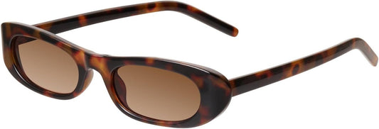Elongated Narrow Cat Eye Sunglasses for Women MS52357 - WORLD TIME VISITS