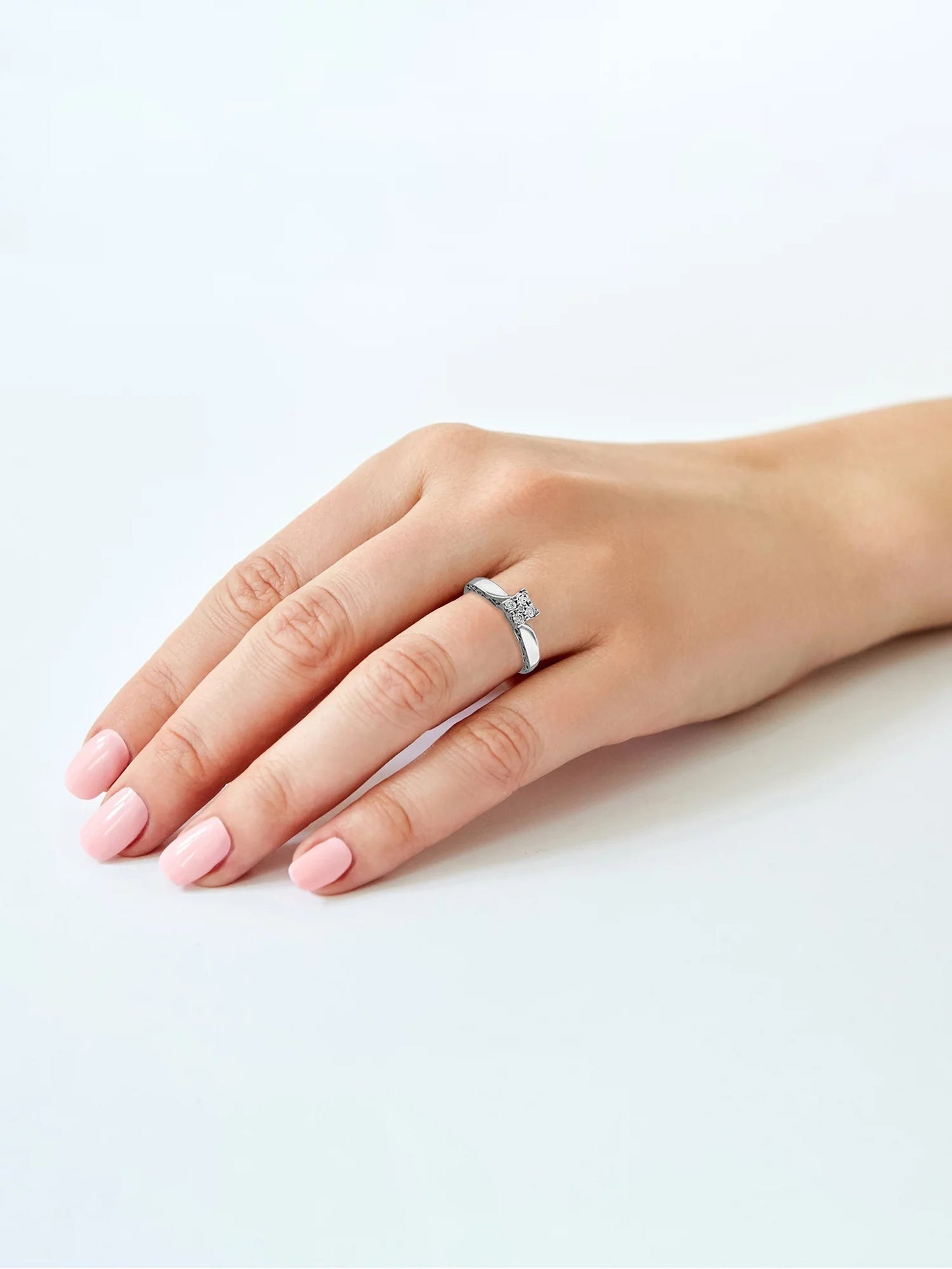 "Enchanted" 1/5 Carat T.W. Diamond Women'S Engagement Ring in 10Kt White Gold