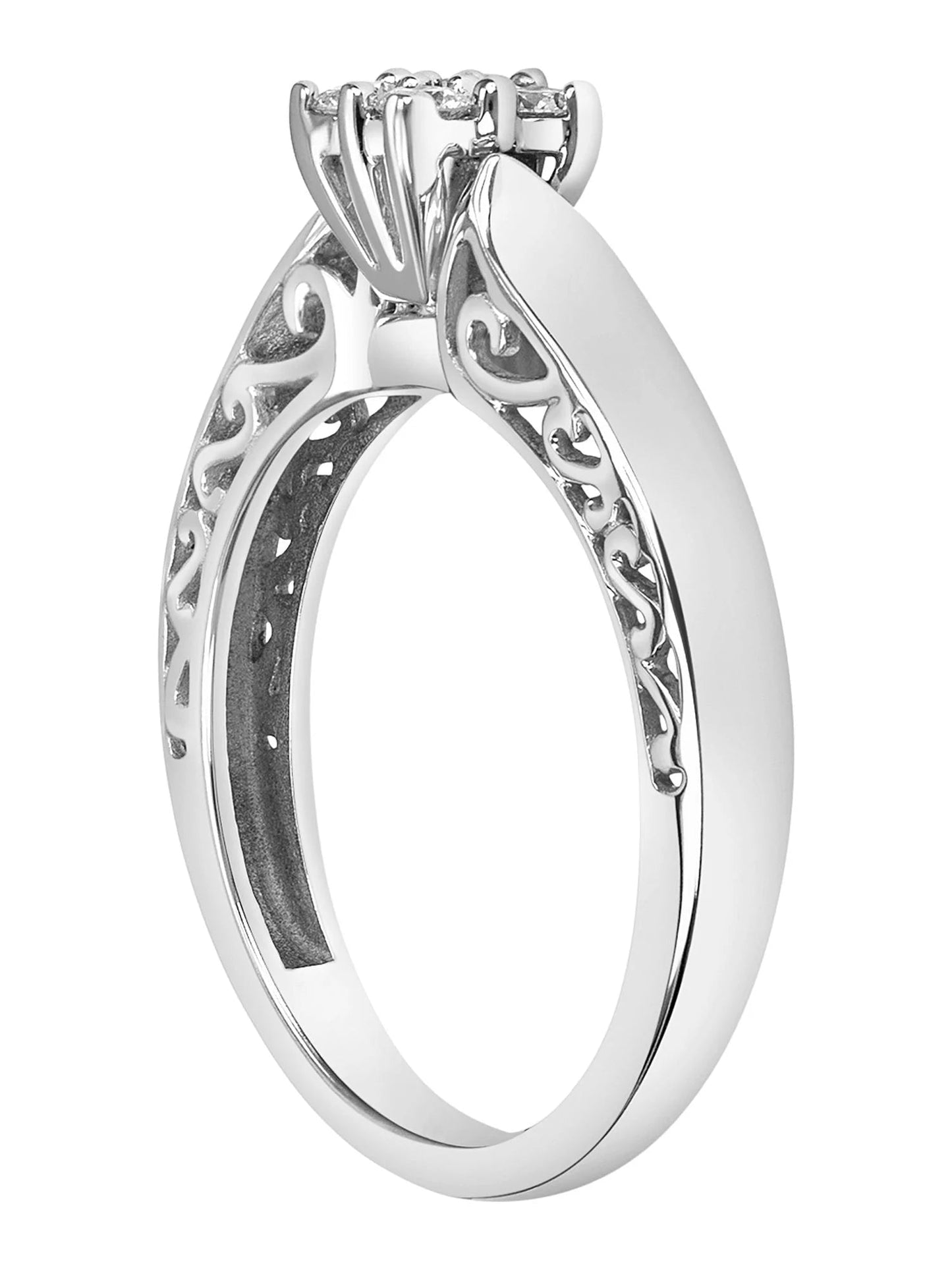 "Enchanted" 1/5 Carat T.W. Diamond Women'S Engagement Ring in 10Kt White Gold