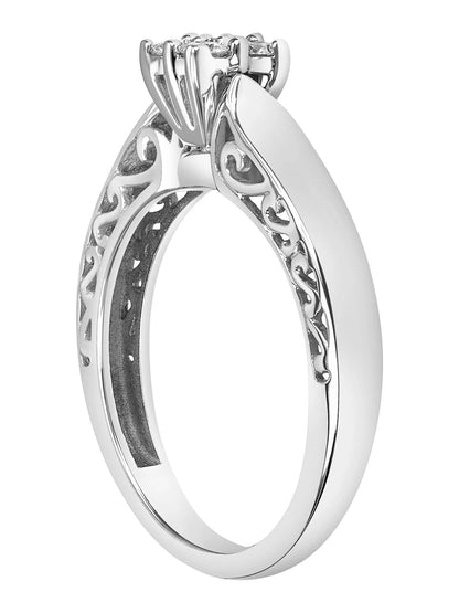 "Enchanted" 1/5 Carat T.W. Diamond Women'S Engagement Ring in 10Kt White Gold