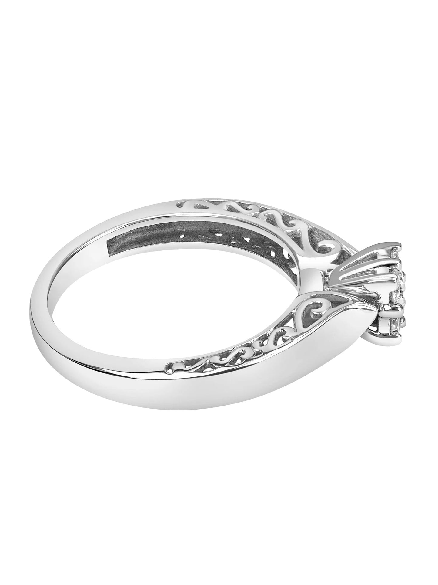 "Enchanted" 1/5 Carat T.W. Diamond Women'S Engagement Ring in 10Kt White Gold - WORLD TIME VISITS