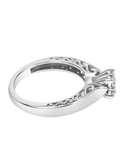 "Enchanted" 1/5 Carat T.W. Diamond Women'S Engagement Ring in 10Kt White Gold - WORLD TIME VISITS