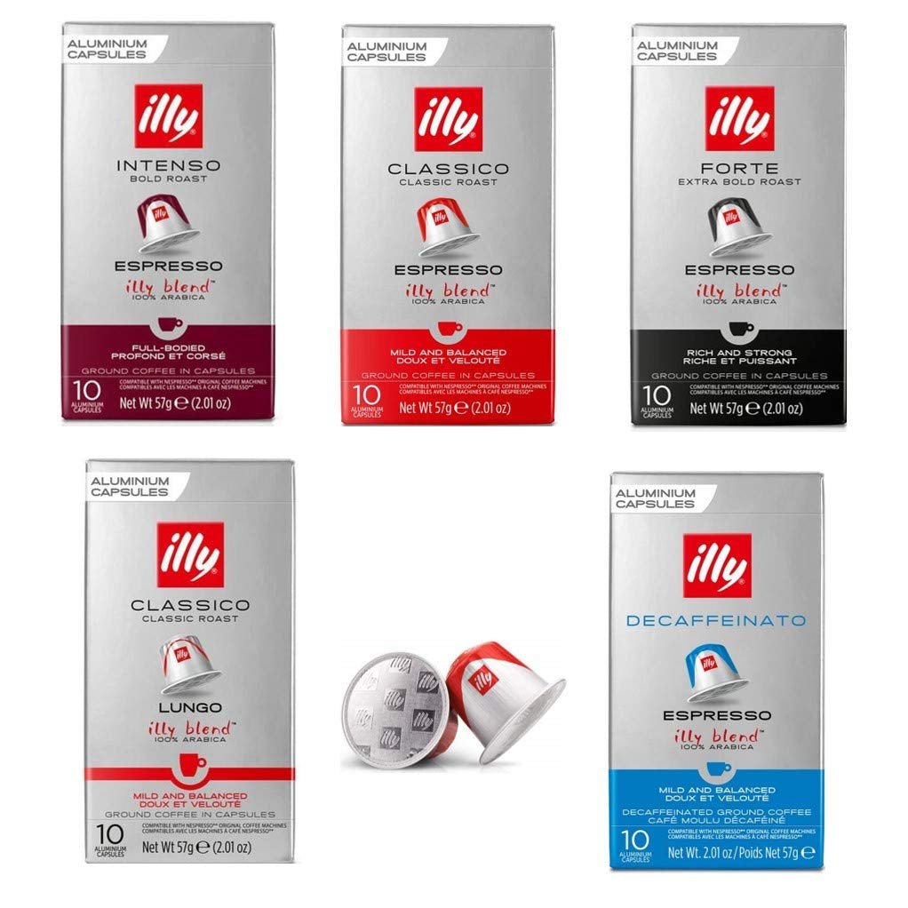 Espresso – Nespresso Compatible Coffee Capsules. All 5 Blends Variety Pack: Intenso, Classico, Forte, Lungo, Decaf - WORLD TIME VISITS