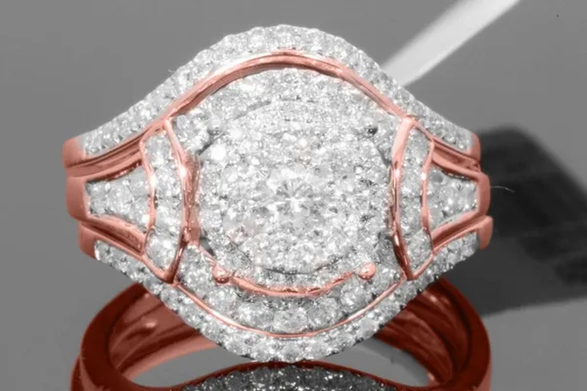 Exquisite 3pcs/Set Super Pretty Women's Fashion Sapphire Ring Set Anniversary Gift Engagement Bridal Wedding Rings Jewelry Set Size 5-11