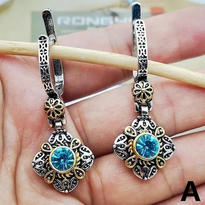 Exquisite Sapphire Earrings Zircon Earrings Dangle Earrings Drop Earrings Diamond Earrings Ladies Fashion Earrings Wedding Party Earrings