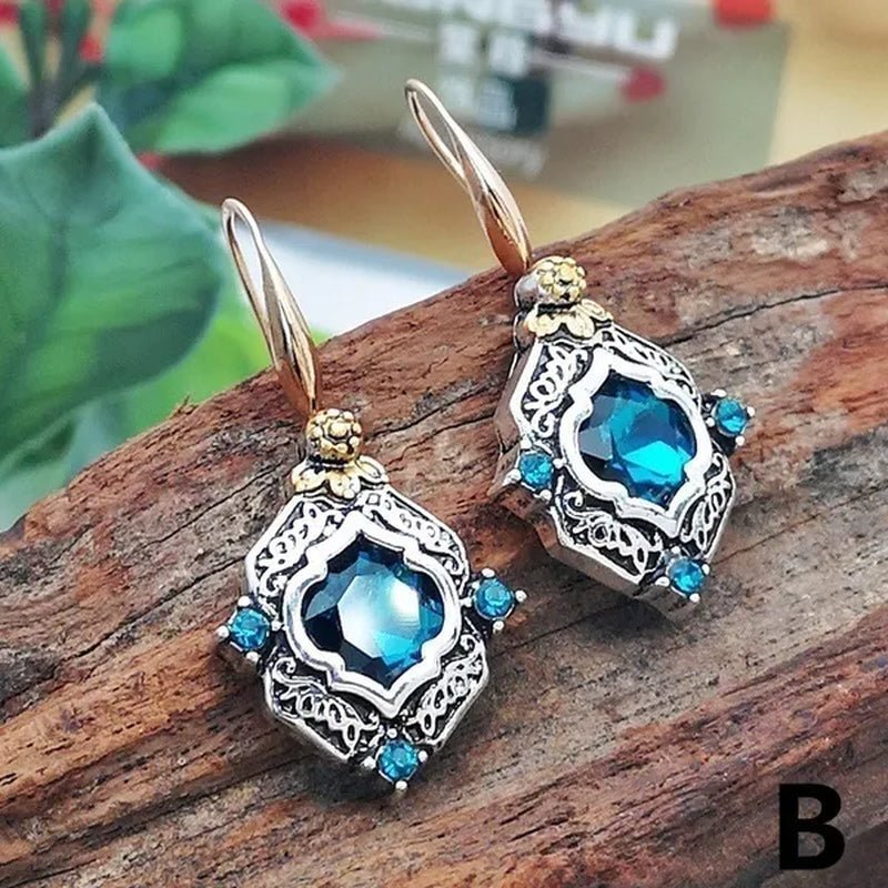 Exquisite Sapphire Earrings Zircon Earrings Dangle Earrings Drop Earrings Diamond Earrings Ladies Fashion Earrings Wedding Party Earrings
