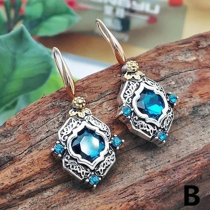 Exquisite Sapphire Earrings Zircon Earrings Dangle Earrings Drop Earrings Diamond Earrings Ladies Fashion Earrings Wedding Party Earrings
