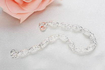 Exquisite Women's 925 Sterling Silver Fashion Bracelet - WORLD TIME VISITS