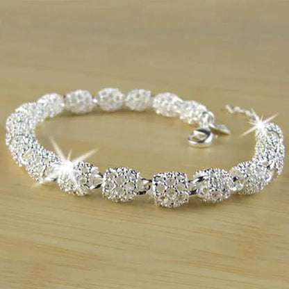 Exquisite Women's 925 Sterling Silver Fashion Bracelet - WORLD TIME VISITS