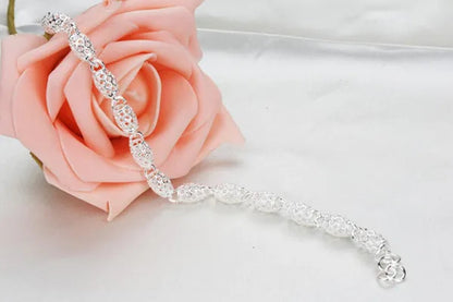 Exquisite Women's 925 Sterling Silver Fashion Bracelet
