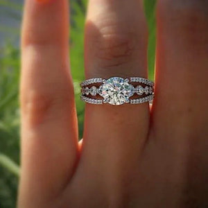 Exquisite Women's Cut Round  Ring Fashion Bridal Party Engagement Wedding Ring Size 5-11