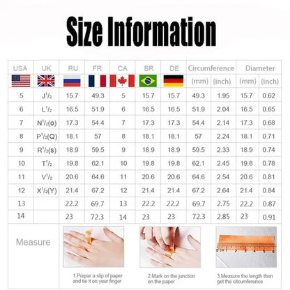 Exquisite Women'S Fashion Silver Plated Cubic Zirconia Ring Bride Romantic Wedding Engagement Anniversary Gift Jewelry