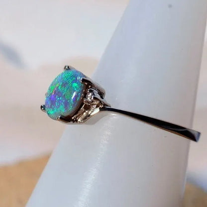 Exquisite Women's Ring Oval Cut Fire Opal Diamond Jewelry Birthday Proposal Gift Bridal Engagement Party Band Rings Size 5 - 11