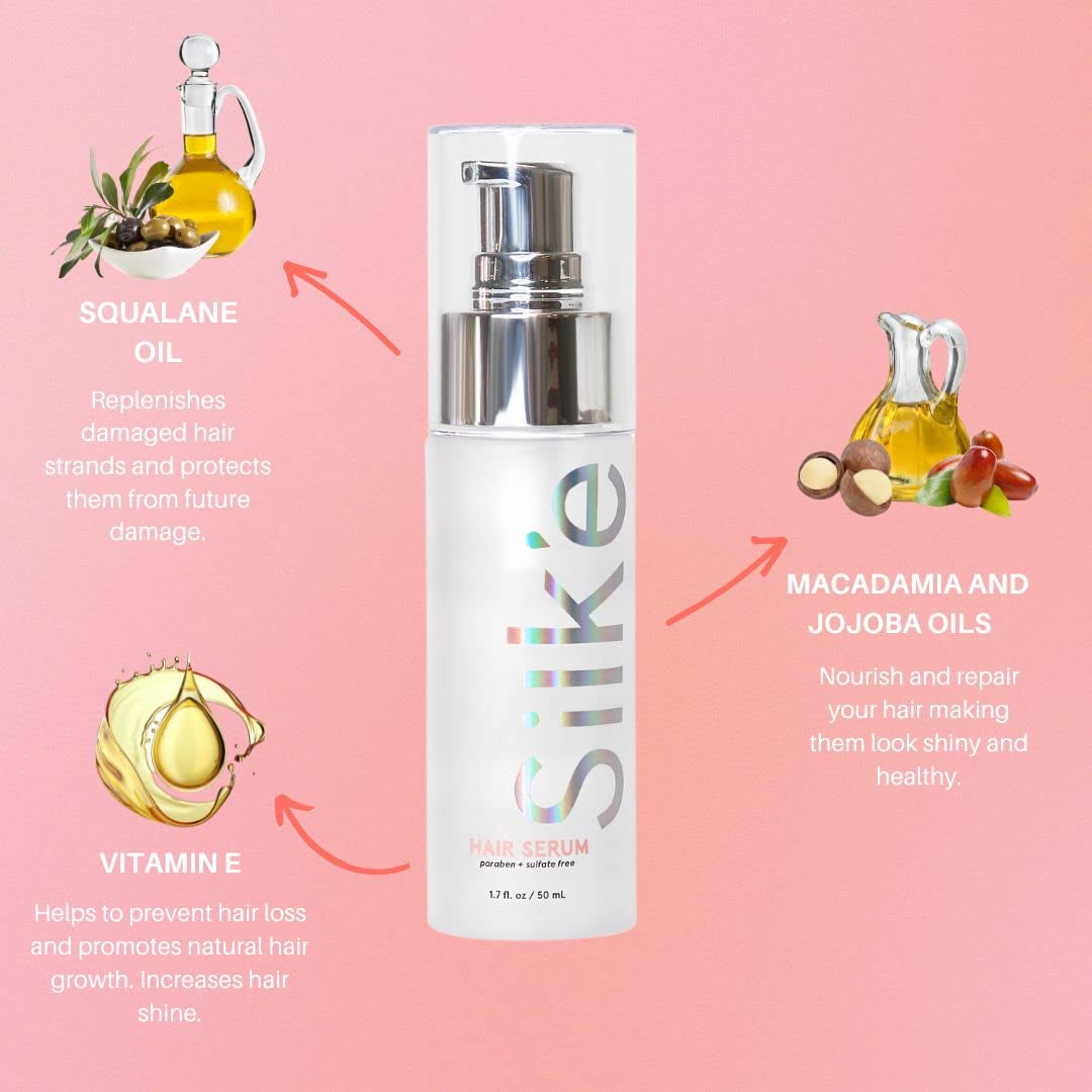 Silk'E Hair Repair Therapy Serum - Controls Frizz for Silky, Shiny, and Smooth Finish (50Ml/1.7Oz)