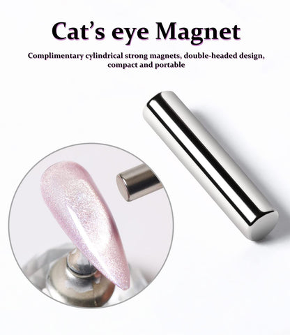 15Ml Cat Eye Gel Nail Polish Bright Purple UV Soak off 9D Wide Magnetic Gel Polish Enamel Lacquer Glitter Velvet Nail Art Varnish (Violet)