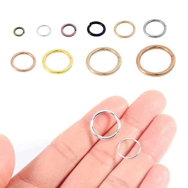 3 4 5 6 7 8 10 12 14 16 20mm metal ring silver/gold/bronze split ring connector, split ring for DIY jewelry making