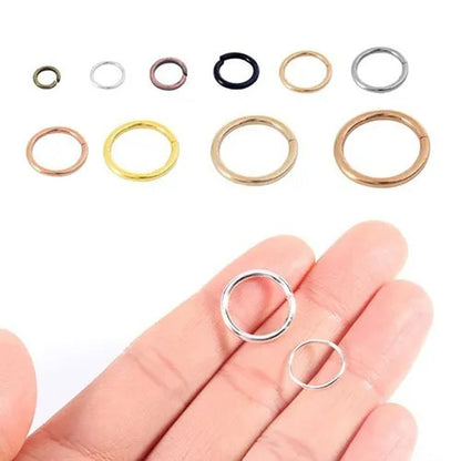 3 4 5 6 7 8 10 12 14 16 20mm metal ring silver/gold/bronze split ring connector, split ring for DIY jewelry making