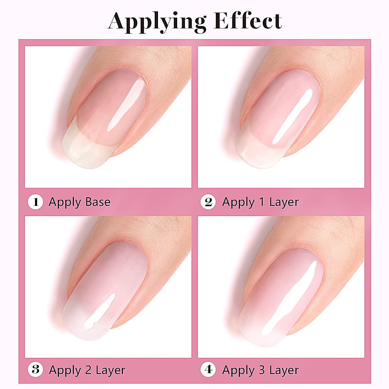 Milky Pink Gel Nail Polish LED UV Gel Soak off Transparent Nude Pink Varnish Nail Art Color 15ML Single Bottle for DIY Home French Manicure