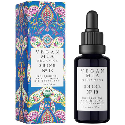 USDA Organic Rosemary Oil for Hair Growth with Castor Oil & More - Scalp Oil Treatment & Intense Nourishment to Get Healthier, Thicker & Shiny Hair Naturally, 1 Fl Oz Bottle