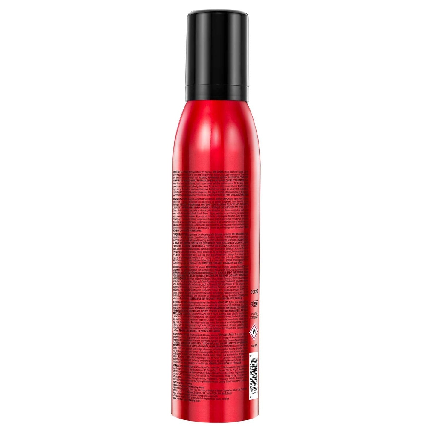 Big Altitude Bodifying Blow Dry Mousse, 6.8 Oz | Volume with Hold | up to 72 Hours Humidity Resistance | Thermal Protection