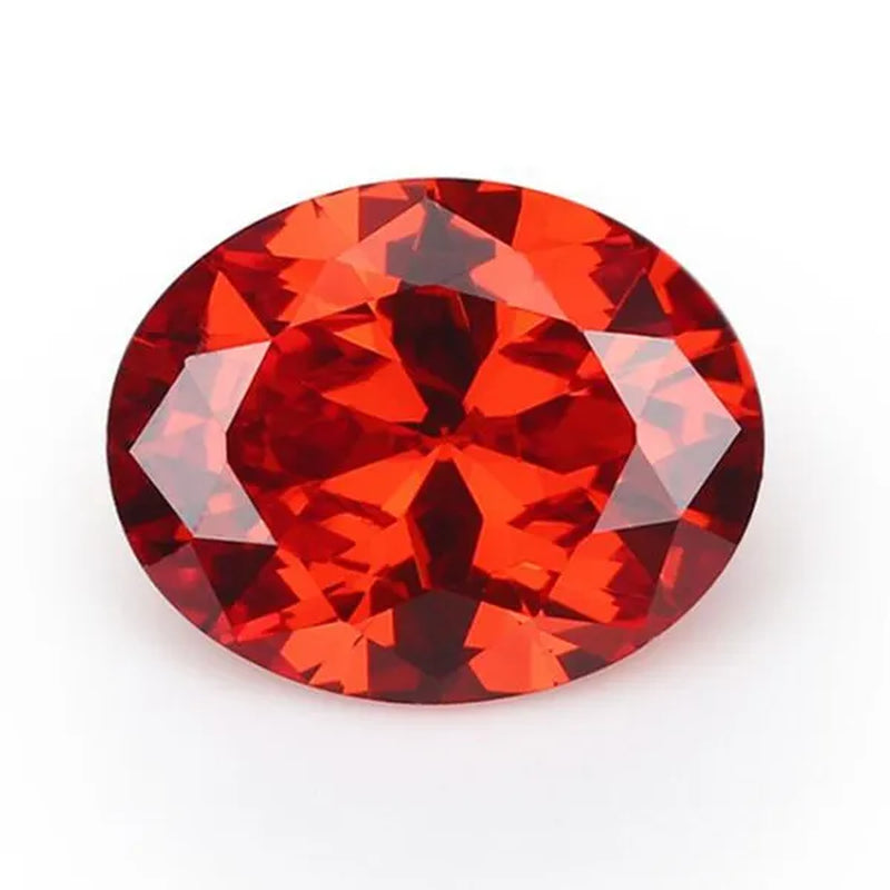 2PC 2.0Ct Loose Gemstone Oval Cut Cubic Zirconia Stone Jewelry Production Craft Bead Grade VVS 6*8Mm /0.23*0.31Inch