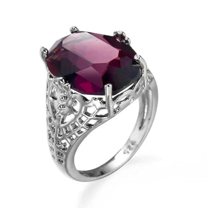 Color Changing Alexandrite 925 Solid Sterling Silver Art Deco Ring Sz 6-10