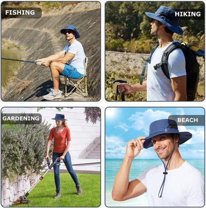 Fishing Hat for Mens Sun Hat Wide Brim Bucket Hat SPF UV Protection XL XXL Large Size Big Head Hiking Beach Safari