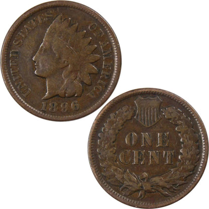 1896 Indian Head Cent Bronze Penny 1C Coin Collectible Master Coins