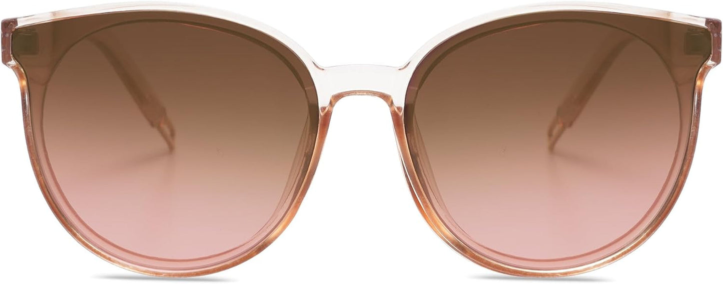 Oversized round Sunglasses for Women and Men - WORLD TIME VISITS