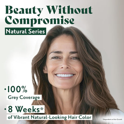 Permanent Hair Dye for Women - 5N Light Chestnut - for up to 100% Gray Coverage of Resistant Gray Hair - Ammonia-Free, Alcohol-Free & Vegan - Salon Influenced Hair Color 5.75 Fl Oz