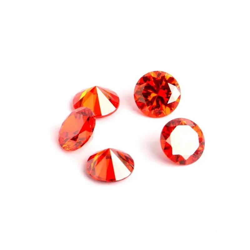 4Mm 50Pcs/Pack Cubic Zirconia Stone Loose Crystal Beads for Jewelry Making Findings