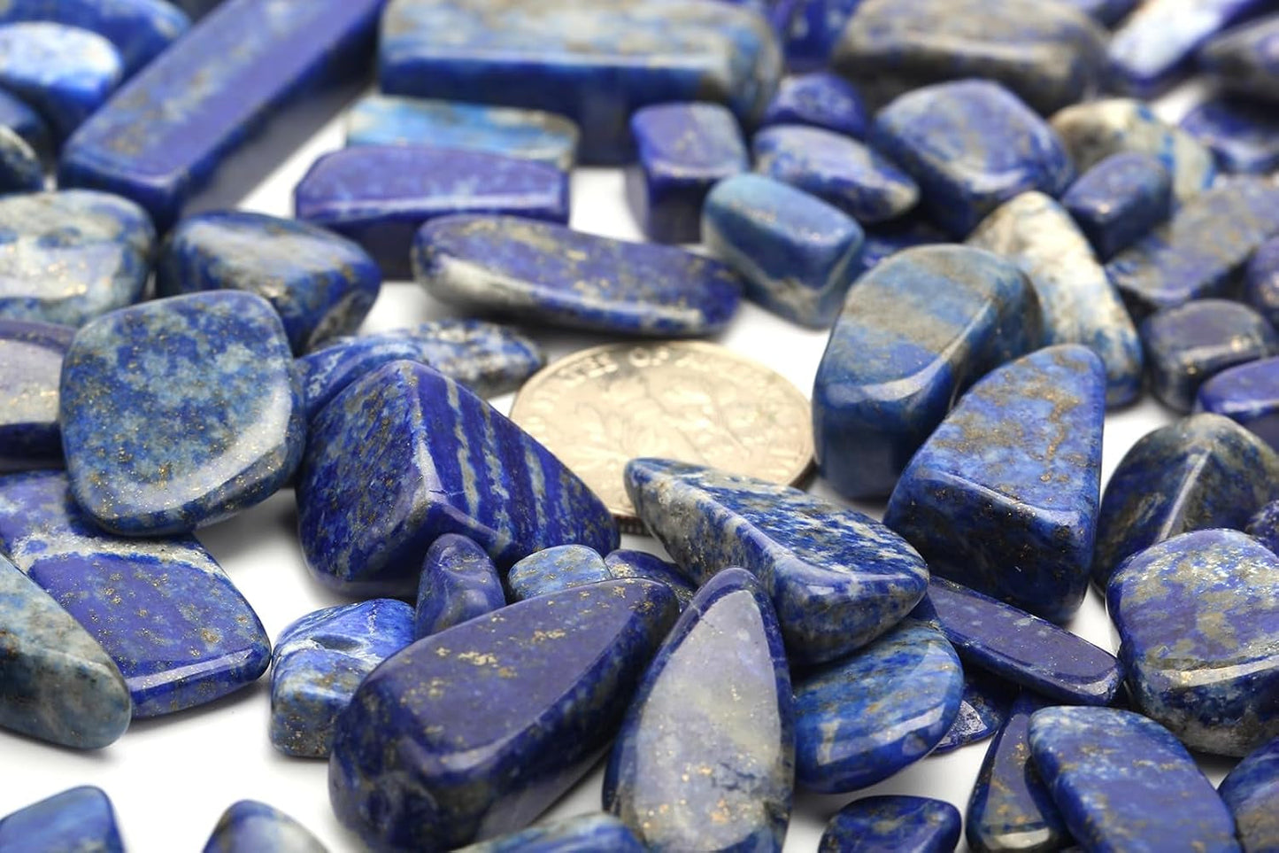 1 Lb Lapis Lazuli Tumbled Stone Chips Crushed Natural Crystal Quartz Pieces